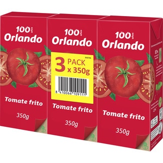 tomate frito sin gluten pack 3 envase 350 g - Orlando