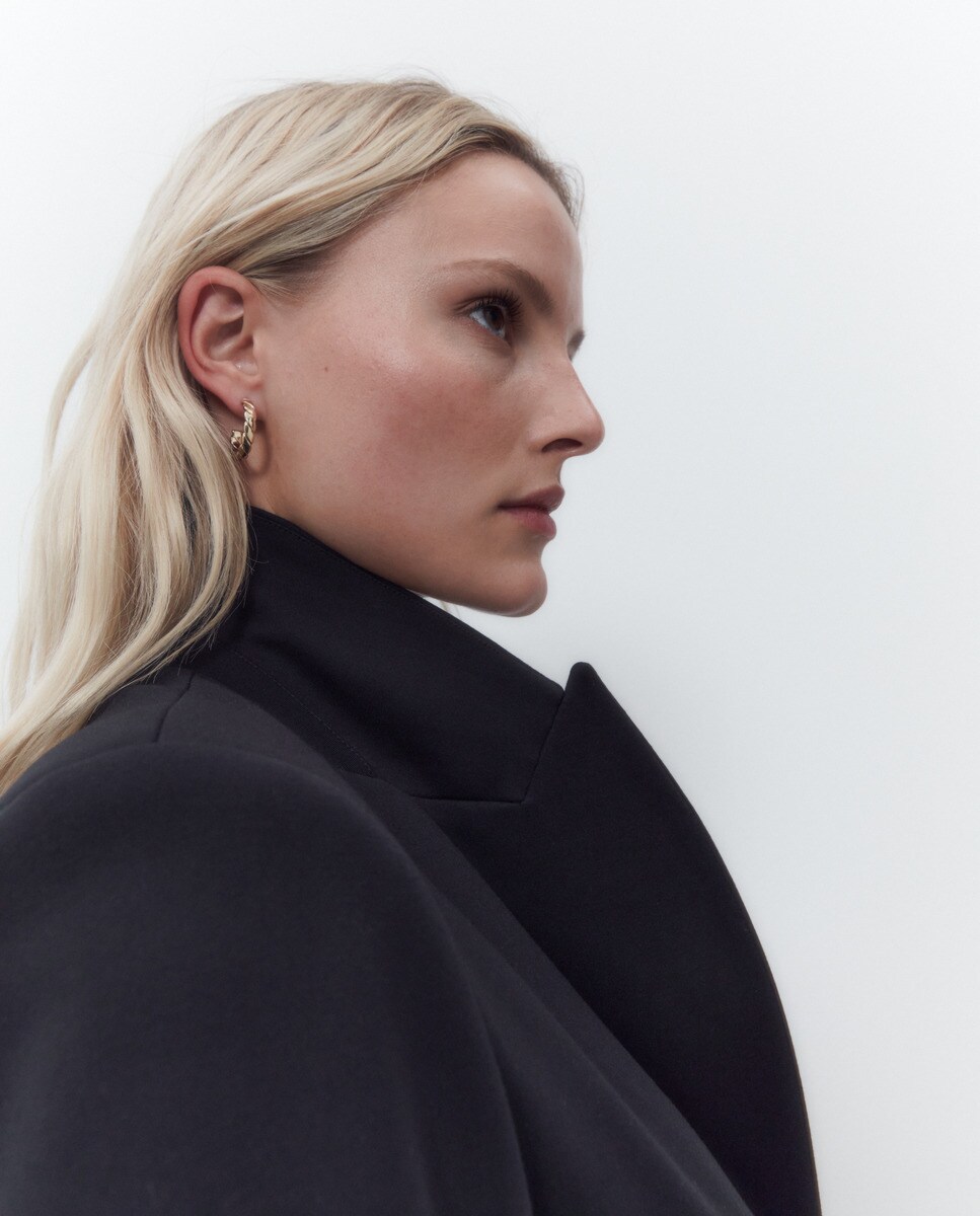 Blazer en point de Rome uni