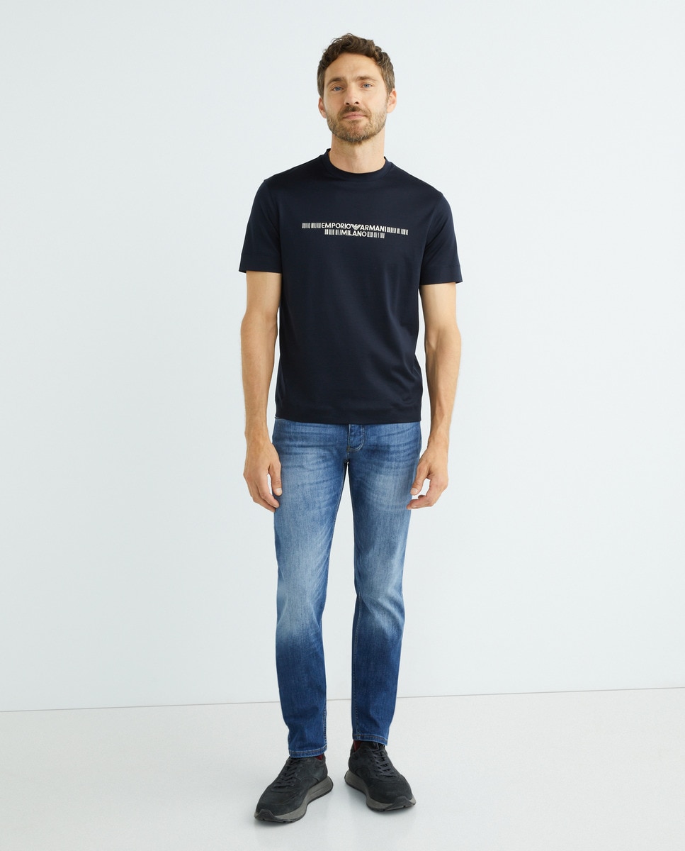 Tshirt regular fit logo style codebarres