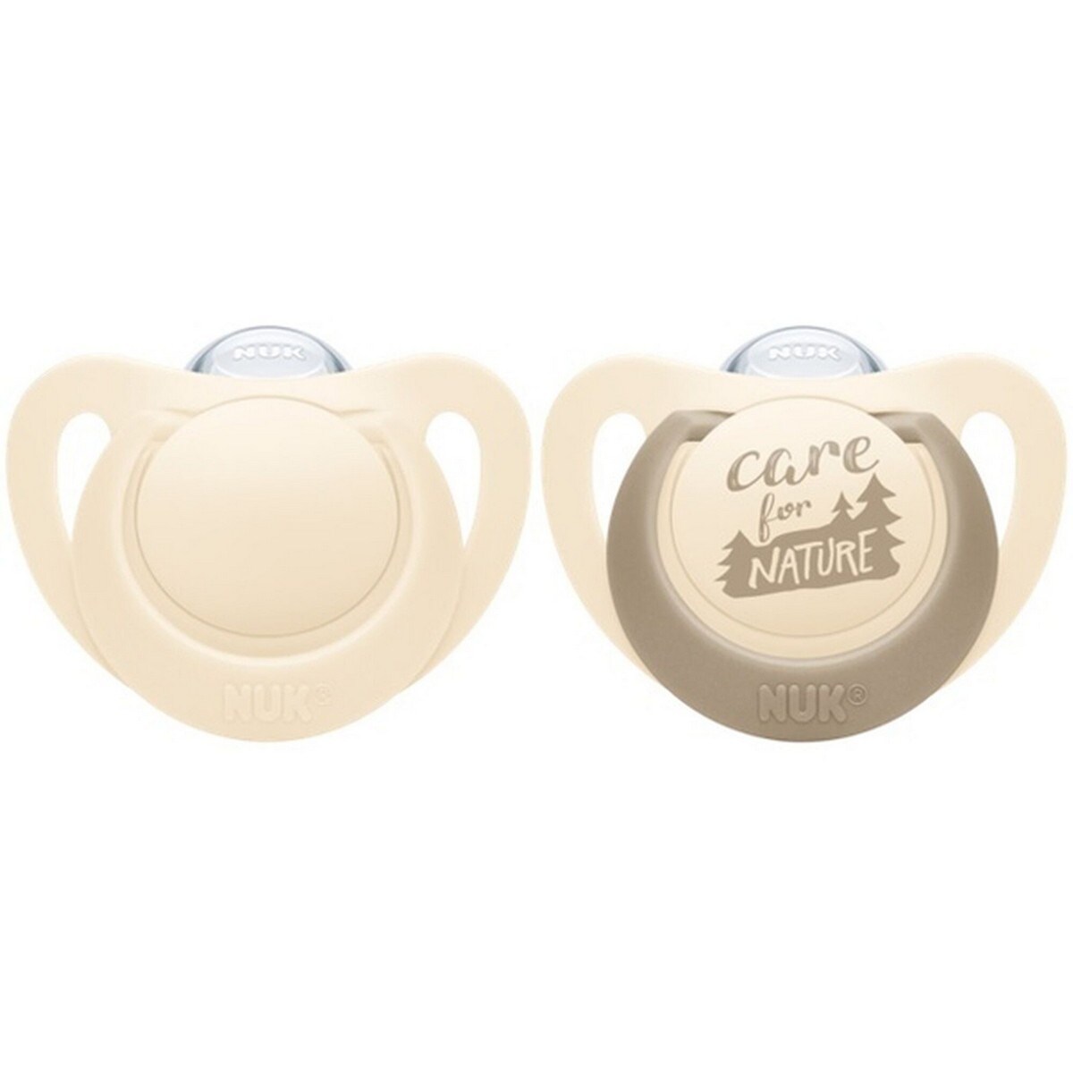 Chupeta For Nature Silicone 0-6 Meses - 2 uds Bege-1