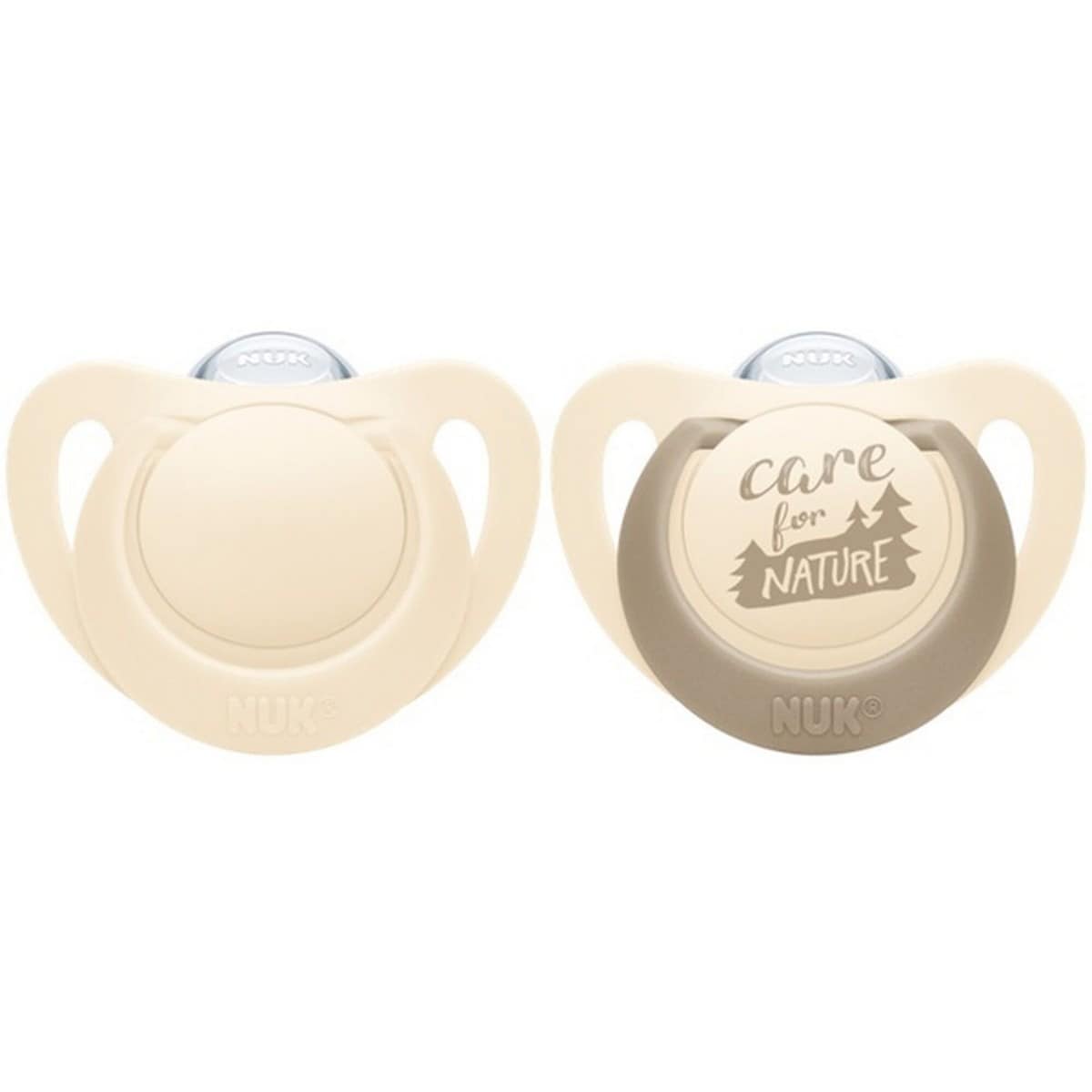 Chupeta For Nature Silicone 0-6 Meses - 2 uds Bege-1