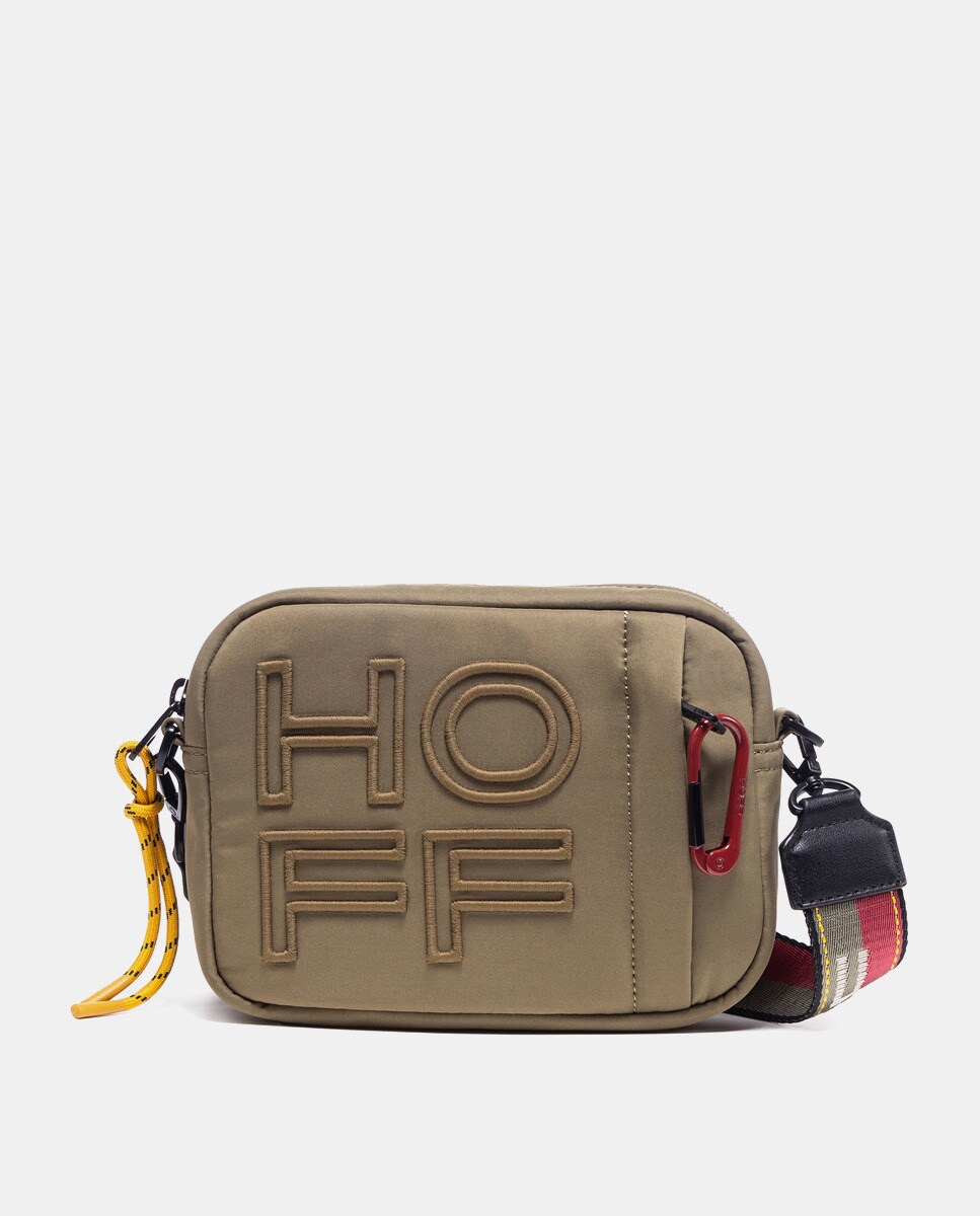 Grande pochette avec logo contrastant