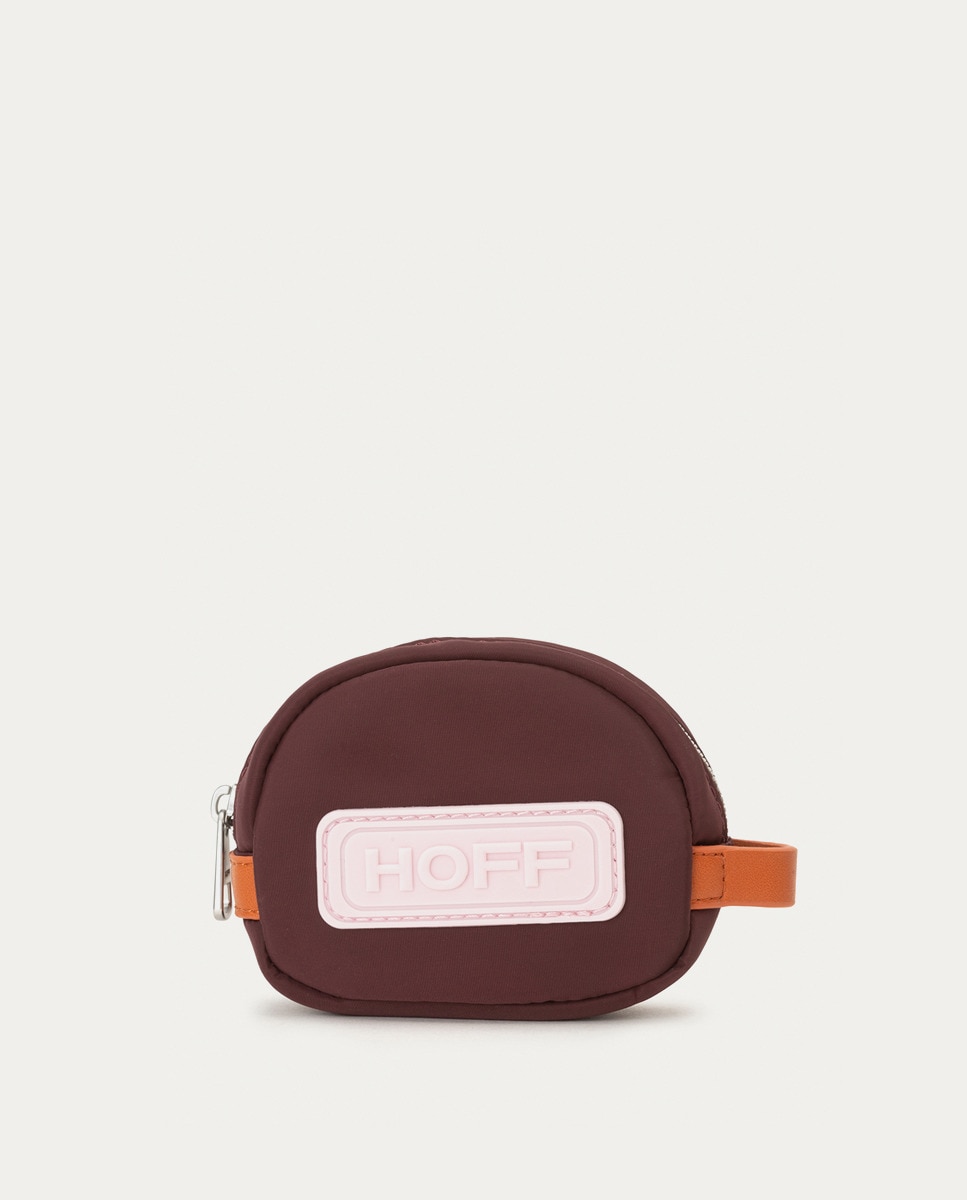 Portemonnaie zippé avec logo contrastant