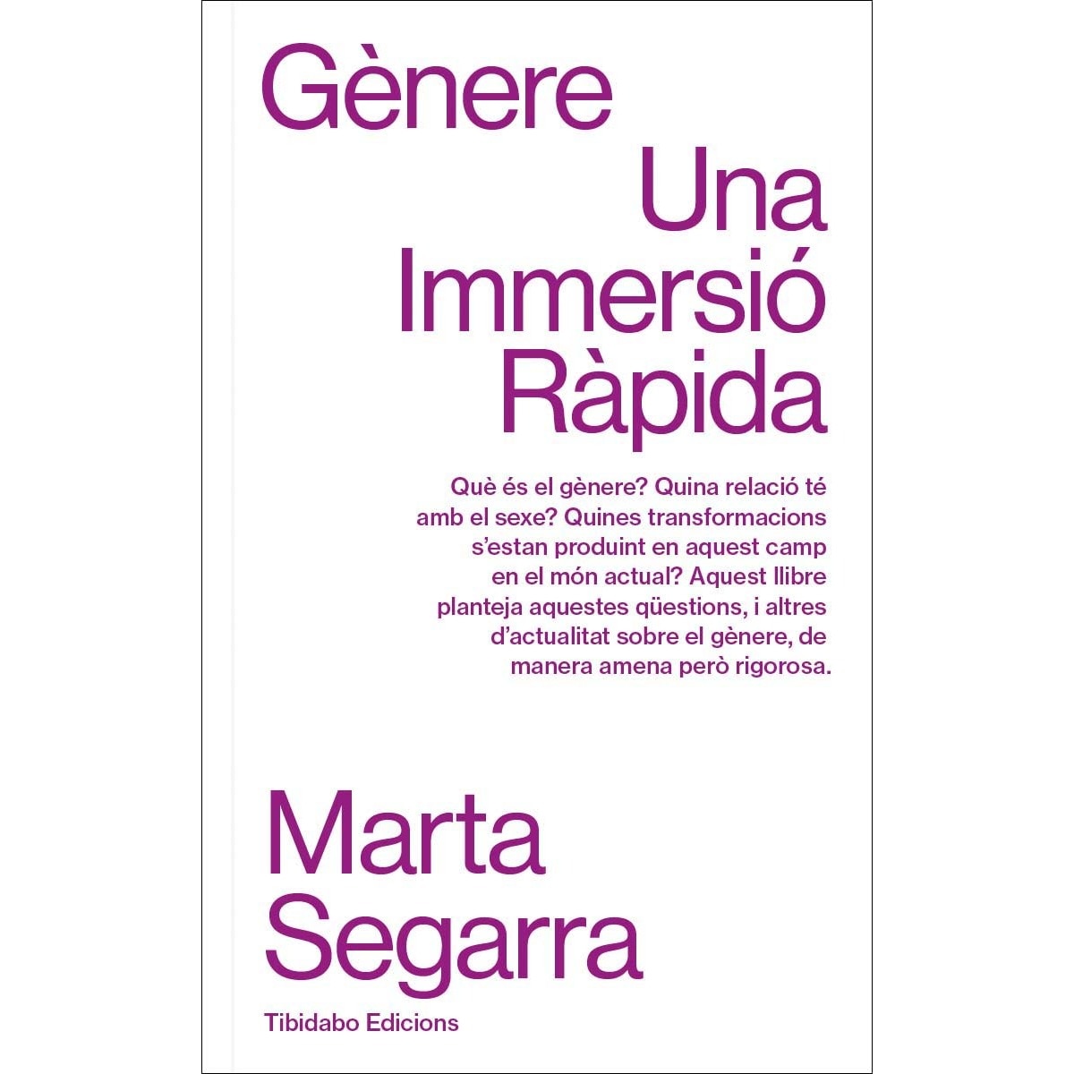 GÈNERE: Una Immersió Ràpida (Capa mole com abas) 1