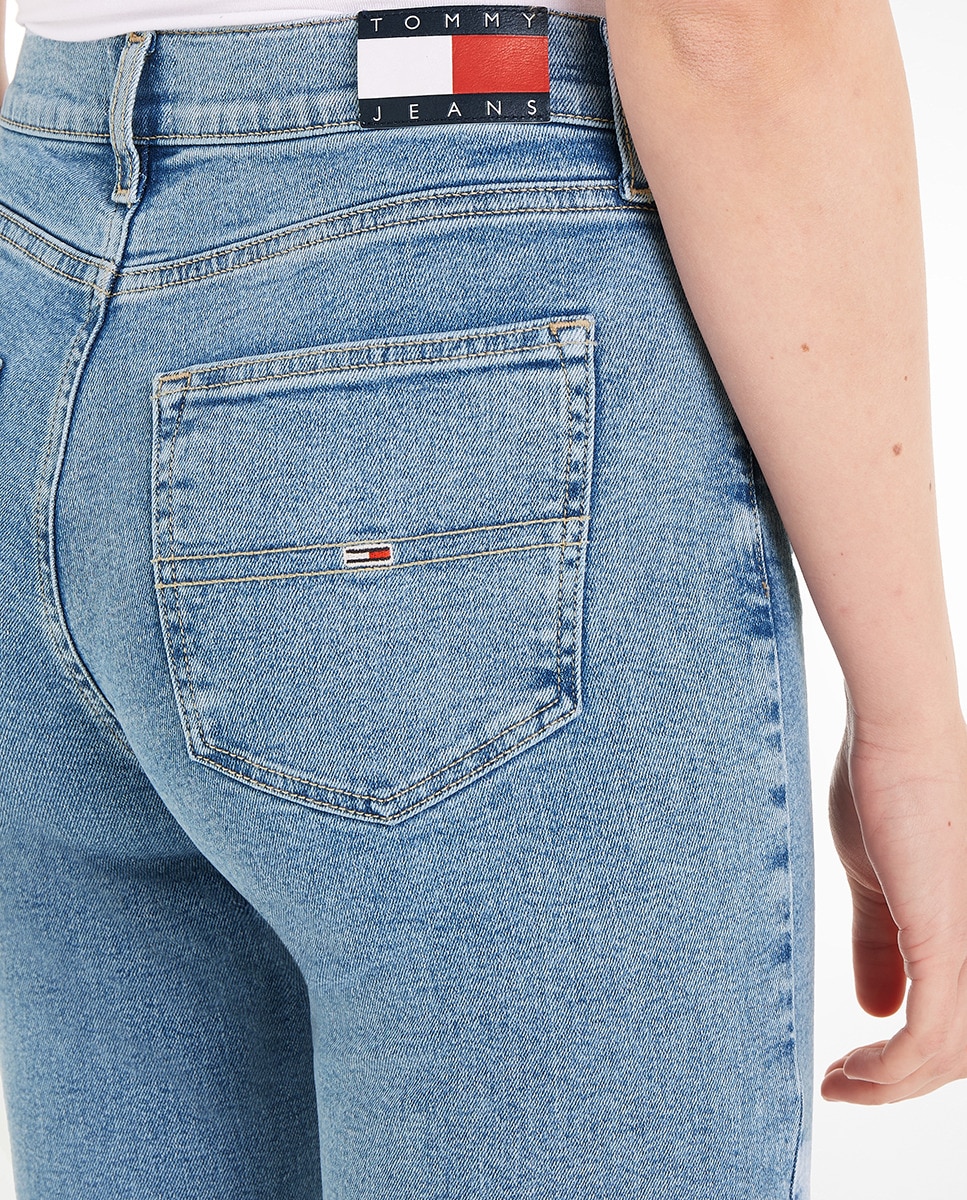 Jeans Sylvia com Cintura Subida Azul-3