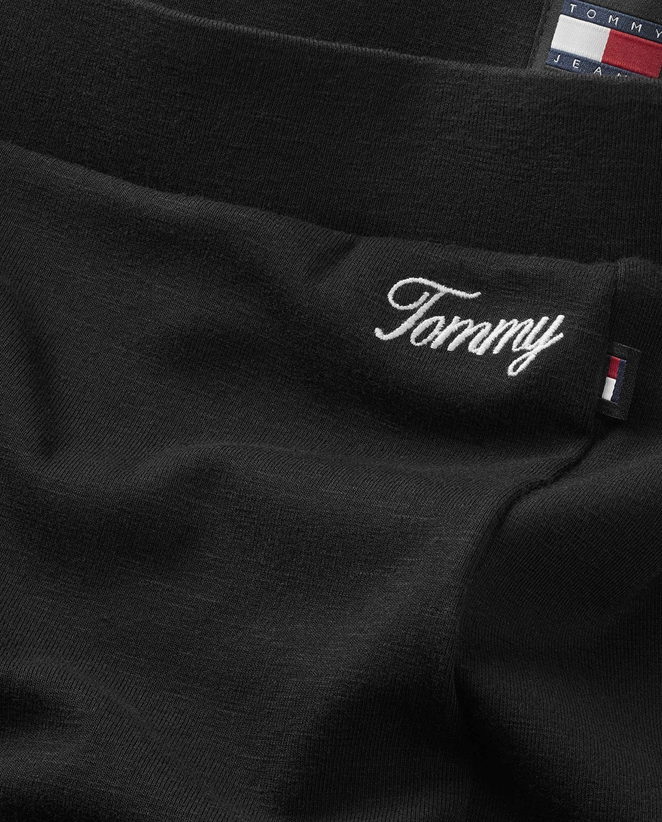 Calças Flare Fit com Cintura Subida Preto-7
