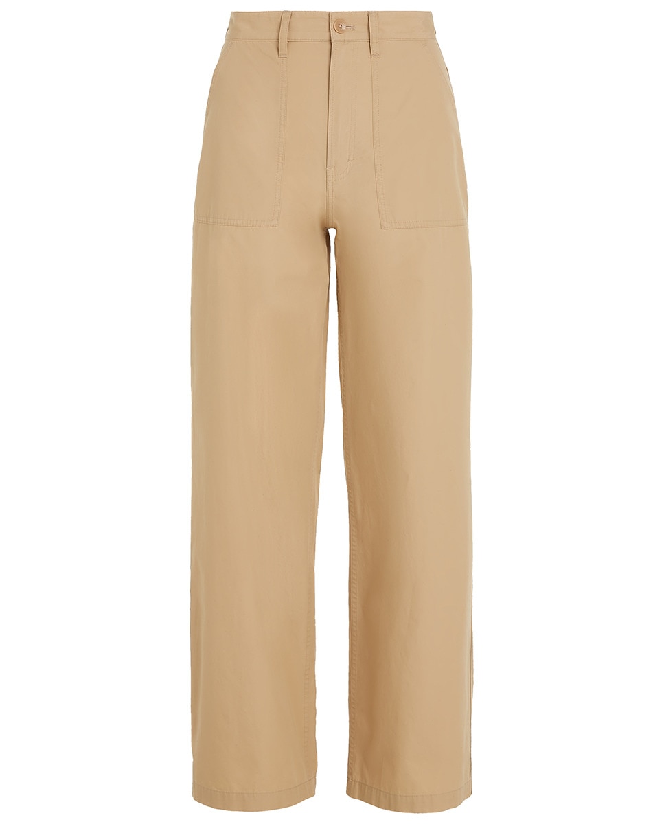 Calças Claire Wide Leg com Cintura Subida Camel-4