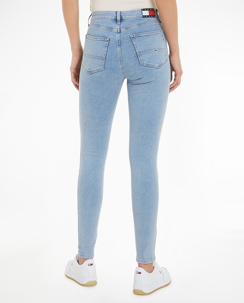 Jeans Sylvia com Cintura Subida Azul-claro-2