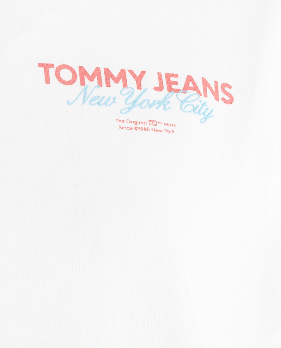 T-shirt Boxy Fit com Manga Curta Branco-6