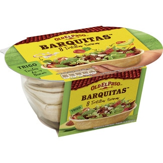 barquitas tortillas de trigo tiernas 8 unidades envase 193 g - Old El Paso