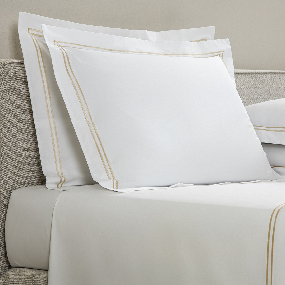 Capa de almofada algodão percal Hotel Classic Branco Savage-2