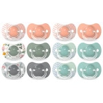 Schnuller mit physiologischem Silikonsauger + 18 Monate 2 Einheiten verschiedene Modelle