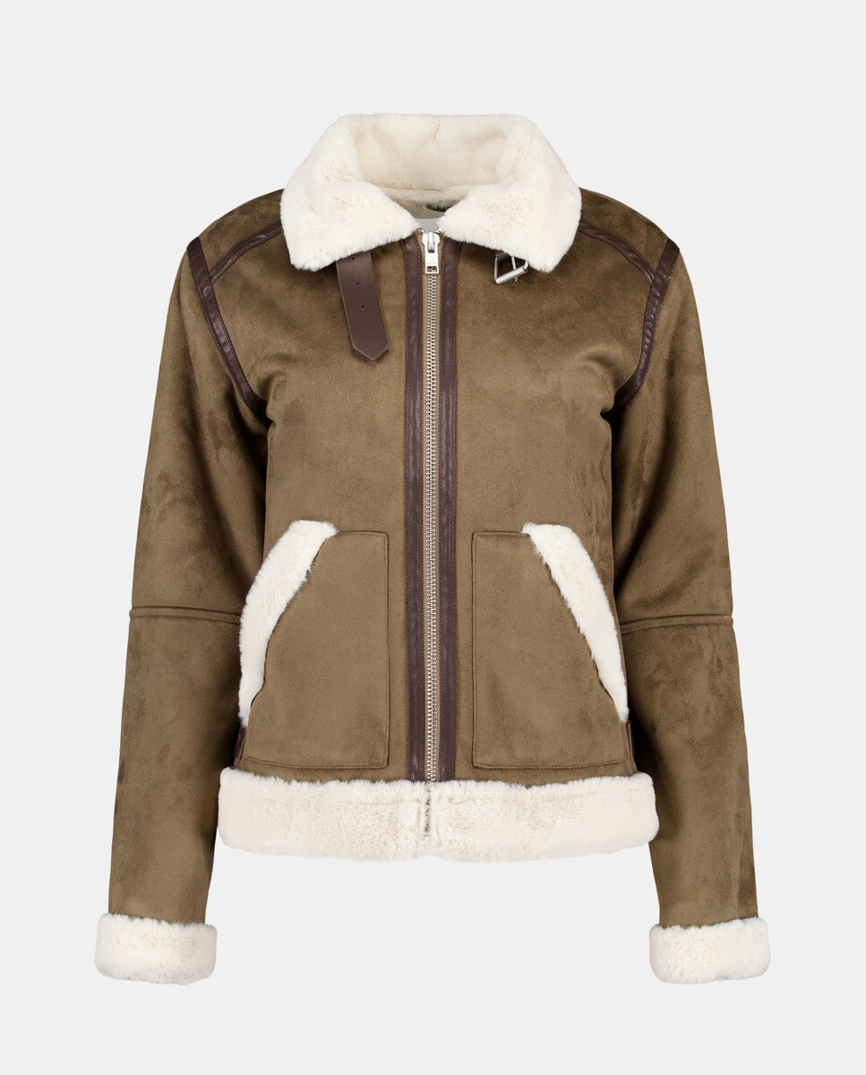 Blouson double face avec sherpa