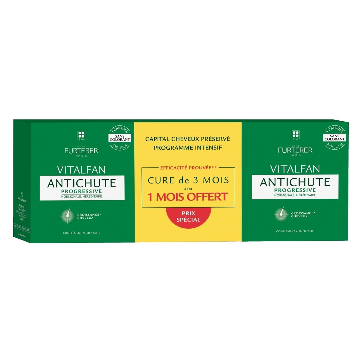 Imagem 0 de Suplemento Alimentar Antiqueda Progressiva Vitalfan 3x30 Cápsulas René Furterer