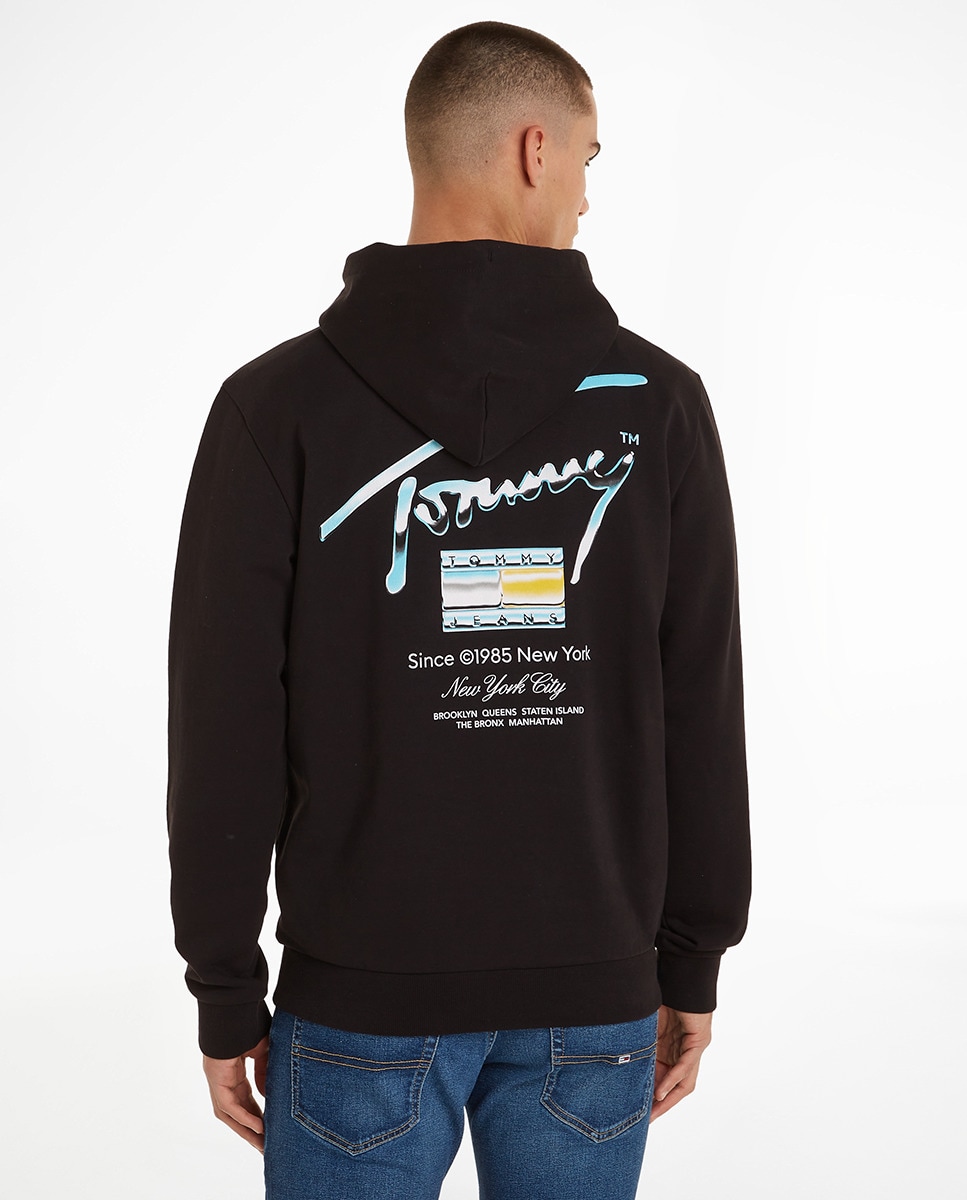 Sweatshirt regular fit com capuz Preto-2