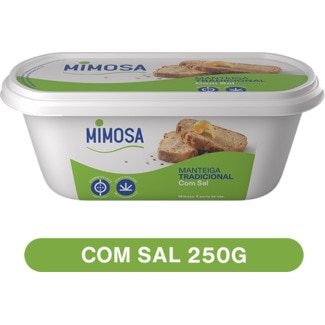 Manteiga com Sal embalagem 250 g - Mimosa