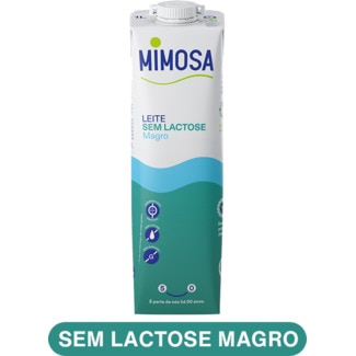 Leite sem Lactose Magro embalagem 1 L - Mimosa