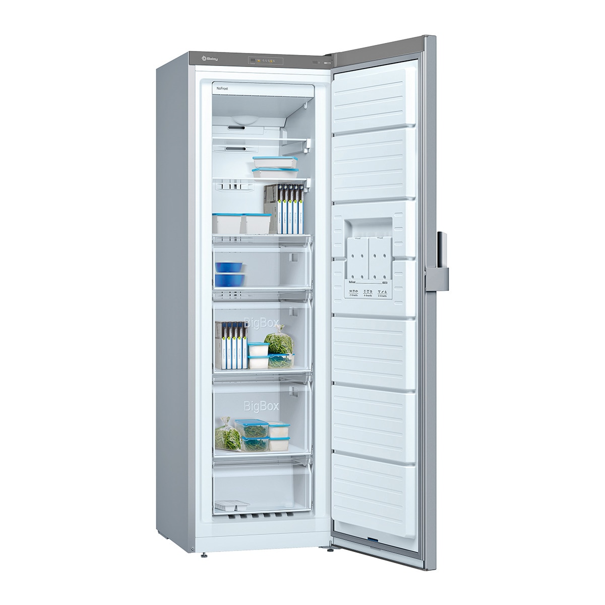 Congelador vertical 1 puerta Balay No Frost - 3GFE564ME Inox-2