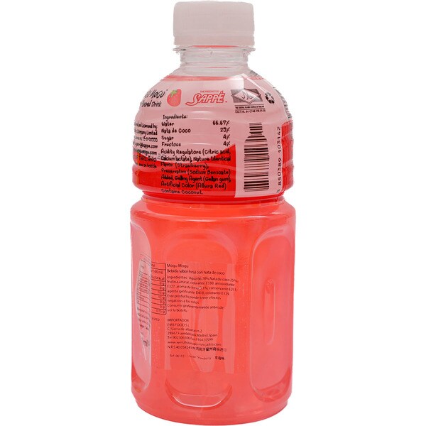 bebida sabor a fresa con nata de coco botella 320 ml