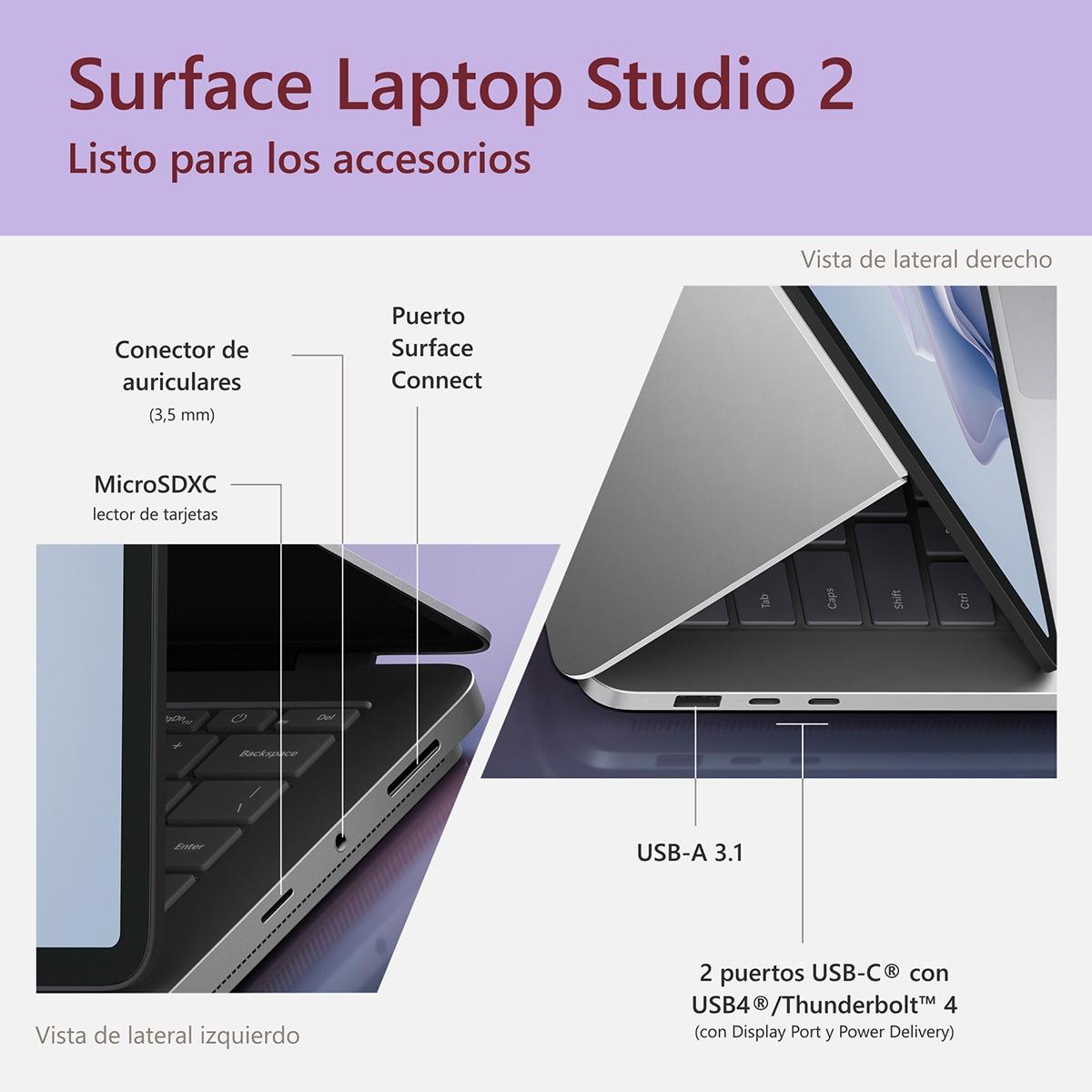 Microsoft Surface Laptop Studio 2, i7-13700H EVO, 16GB, 512GB SSD, Intel Iris Xe, 14,4", W11 Platino-6
