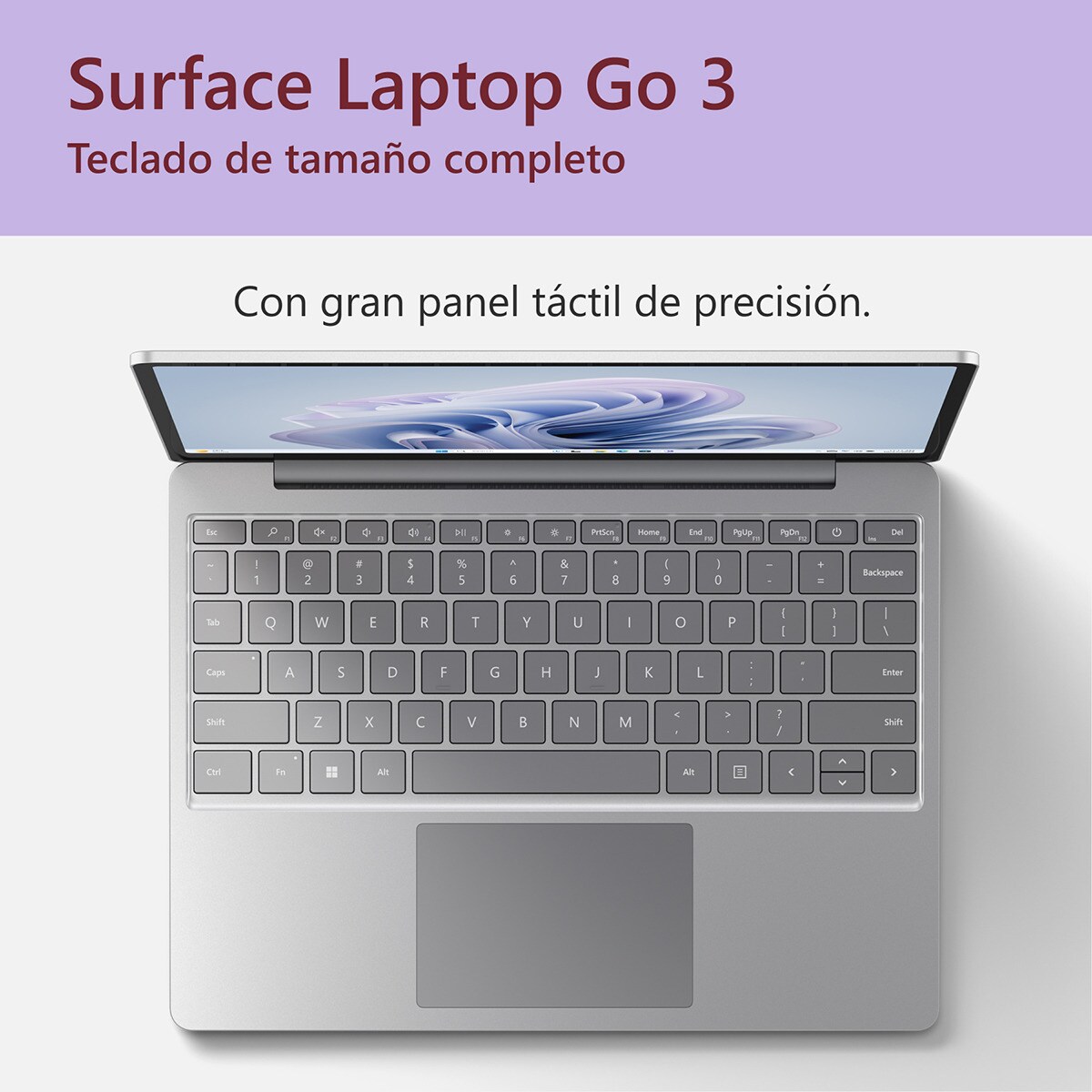 Microsoft Surface Laptop Go 3, i5-1235U, 8GB, 256GB SSD, 12,4", W11 Platino-11
