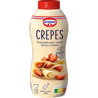 preparado para crepes dulce o salado rellenar con leche y agitar estuche 175 g - Dr.oetker