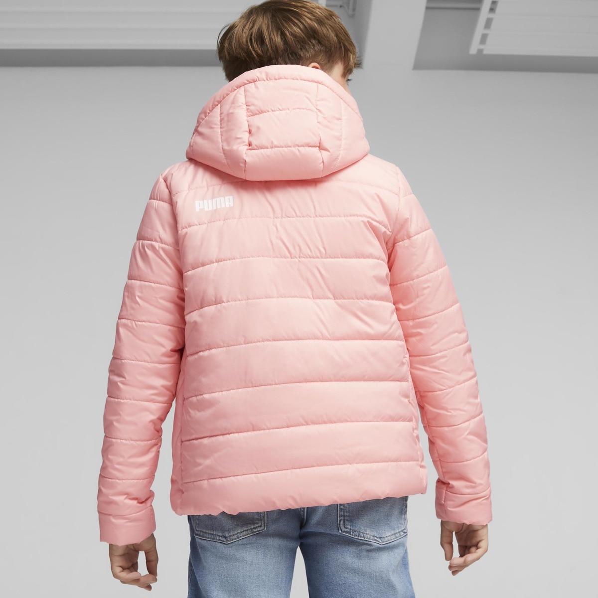 Casaco de Criança Essentials Hooded Padded Rosa-2