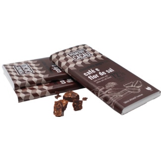 Chocolate de Café e Flor de Sal tablete 100 g - Pedaços De Cacau