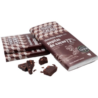 Chocolate com Pepitas tablete 100 g - Pedaços De Cacau