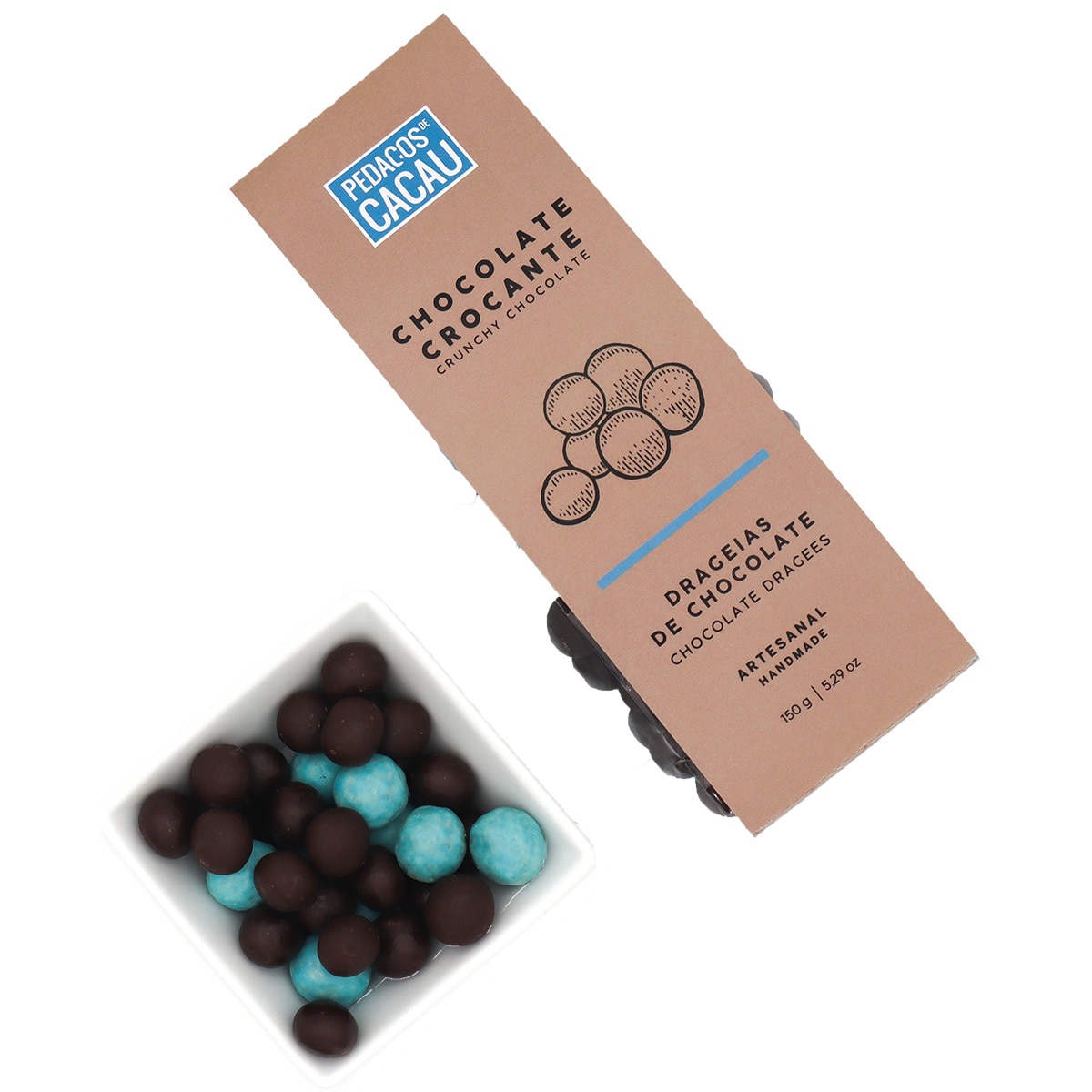 Drageias de Chocolate Crocante embalagem 130 g