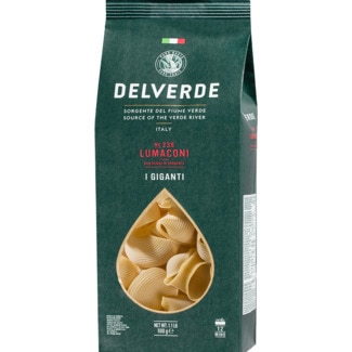 Massa Cotovelos Lumaconi Gigante embalagem 500 g - Delverde