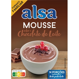 Mousse de Chocolate de Leite embalagem 264 g - Alsa
