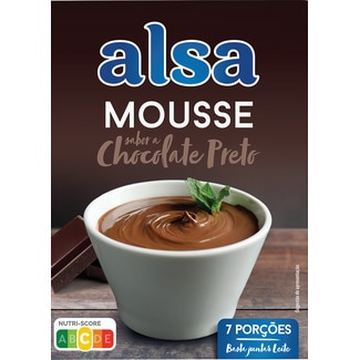 Mousse de Chocolate Preto embalagem 125 g - Alsa