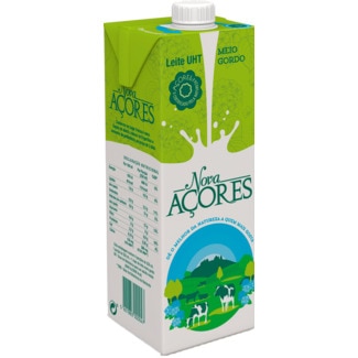 Leite Meio Gordo 1 L - Nova Açores