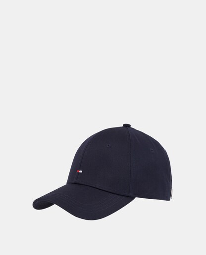 Imagen 0 de Gorra de mujer Tommy Hilfiger azul marino con logo TH metalizado.