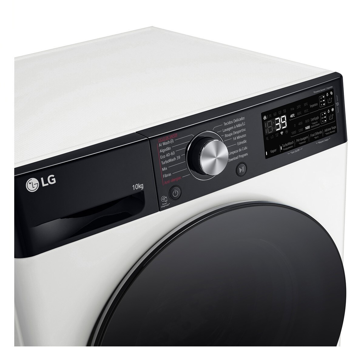 Máquina de Lavar Roupa LG F4WR7510AGW Carga Frontal AI DD Steam TurboWash360 de 10 Kg e 1400 rpm - Branco Branco-4