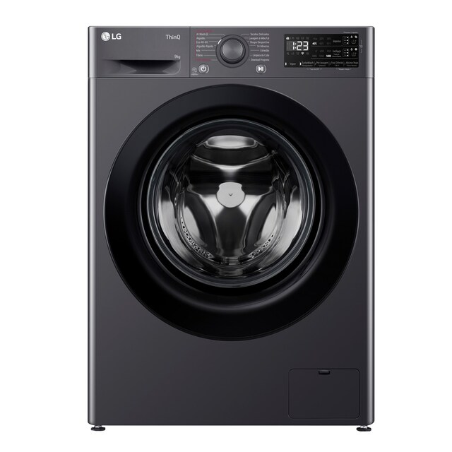 Imagem 0 de Máquina de Lavar Roupa LG F4WR359S6M Carga Frontal AI DD? Steam? TurboWash? de 9 Kg e de 1400 rpm - Preto