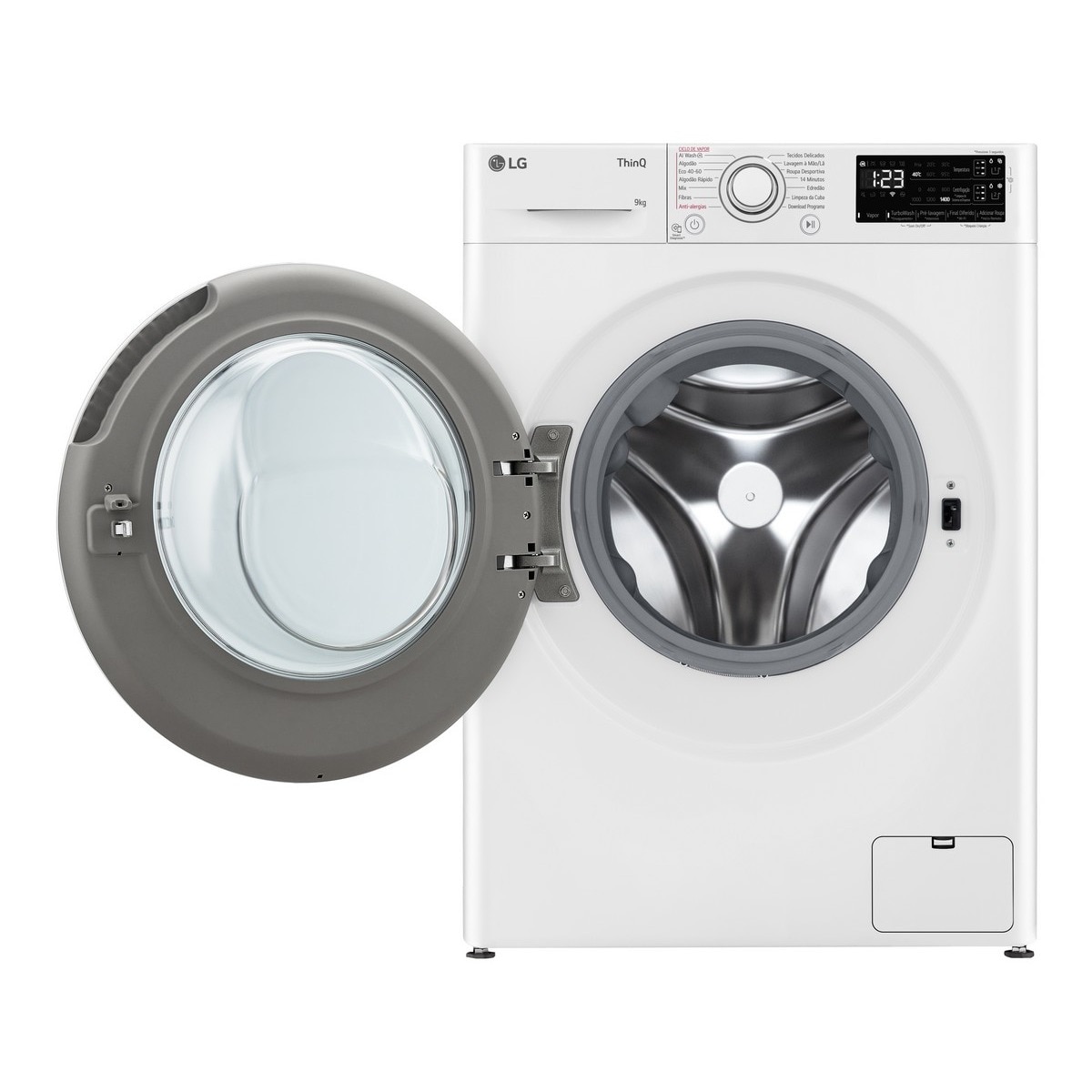 Máquina de Lavar Roupa LG F4WR3509A0W Carga Frontal AI DD™ Steam™ TurboWash™ de 9 Kg e de 1400 rpm - Branco Branco-3
