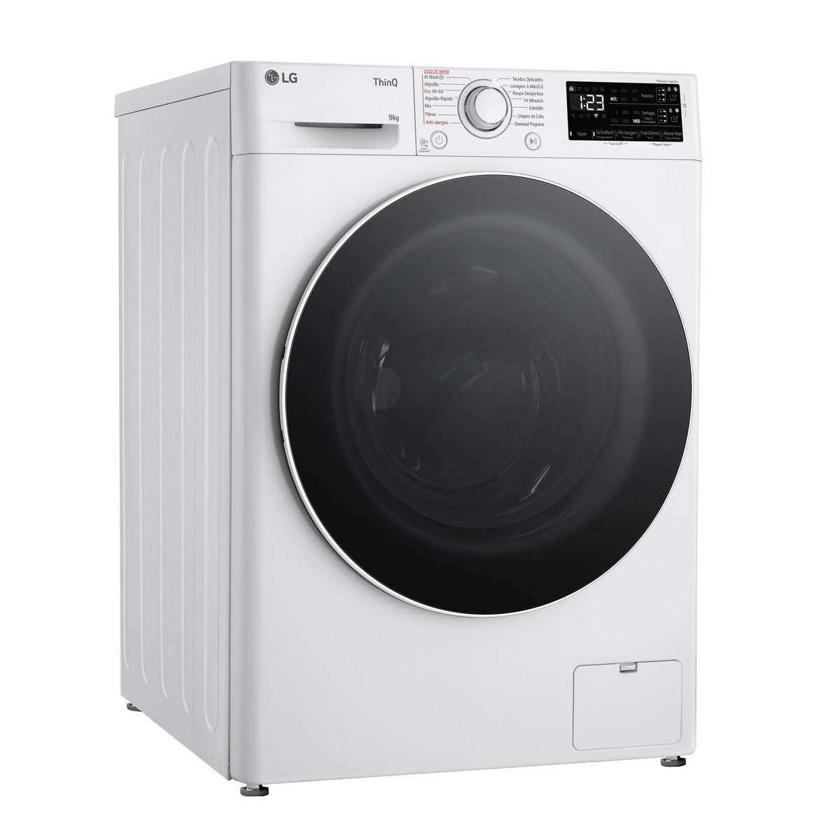 Máquina de Lavar Roupa LG F4WR3509A0W Carga Frontal AI DD™ Steam™ TurboWash™ de 9 Kg e de 1400 rpm - Branco Branco-2
