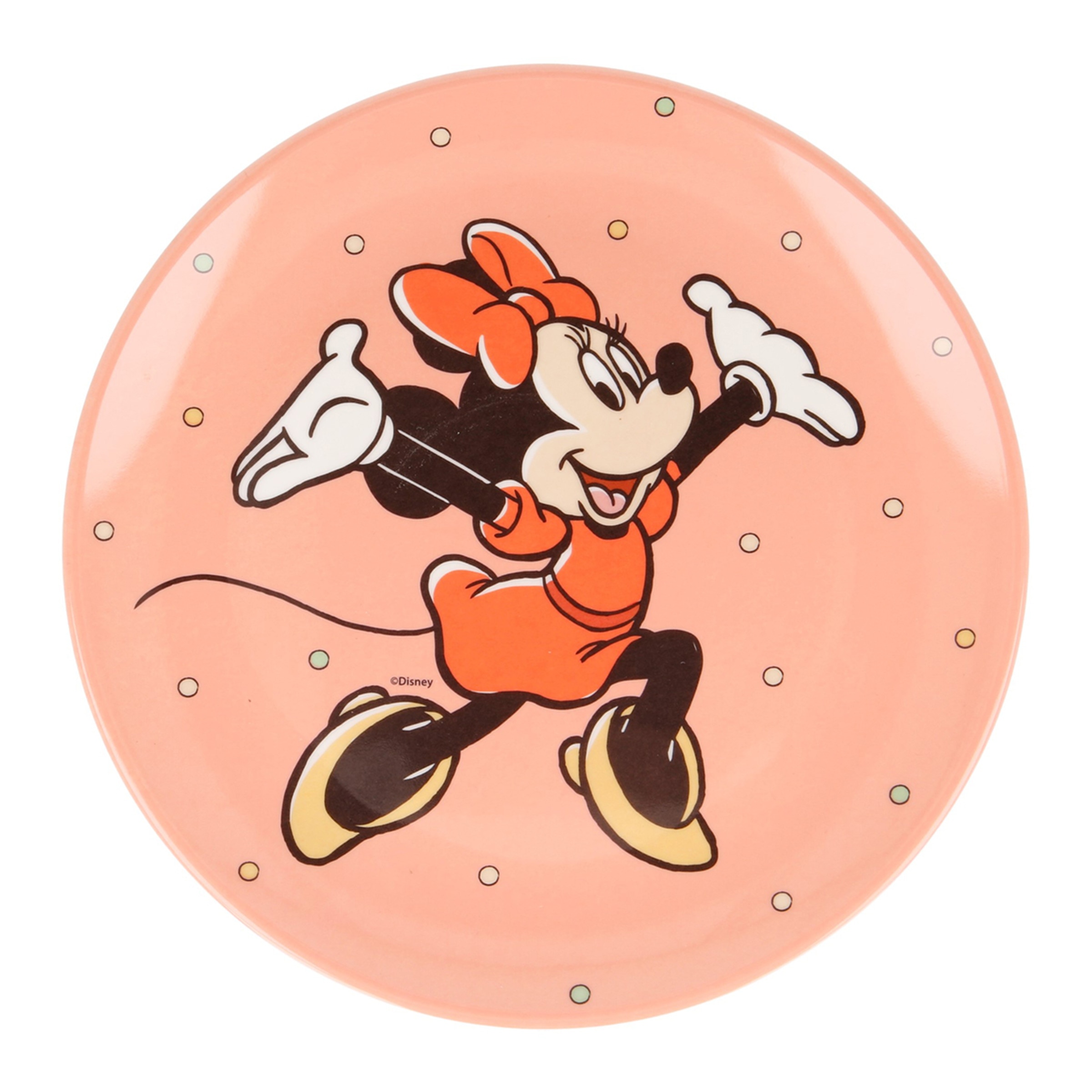 Prato de Sobremesa de Melamina Cozy Minnie Disney Multicolor-1