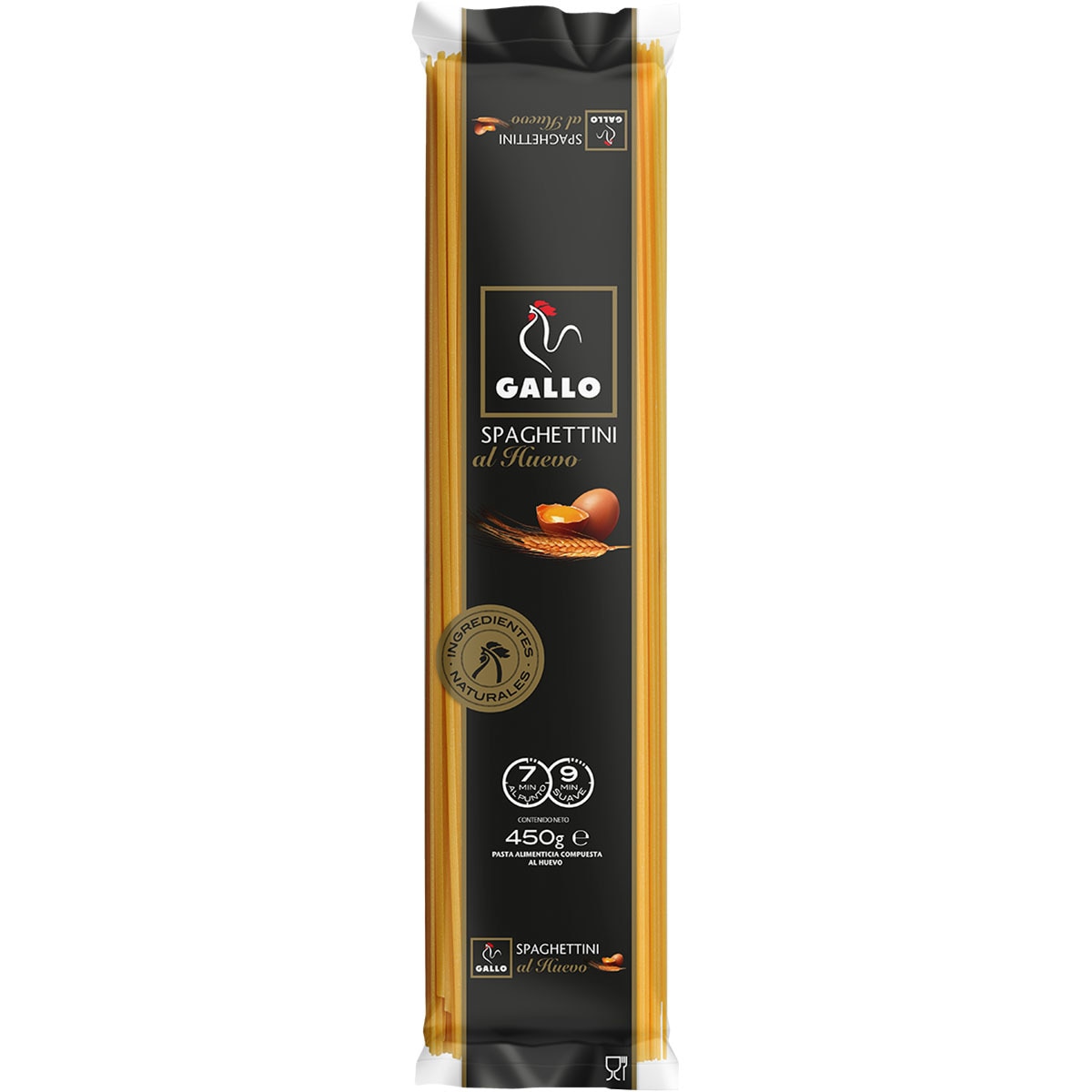 espaguettini al huevo paquete 450 g