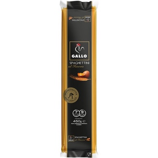 espaguettini al huevo paquete 450 g - Gallo