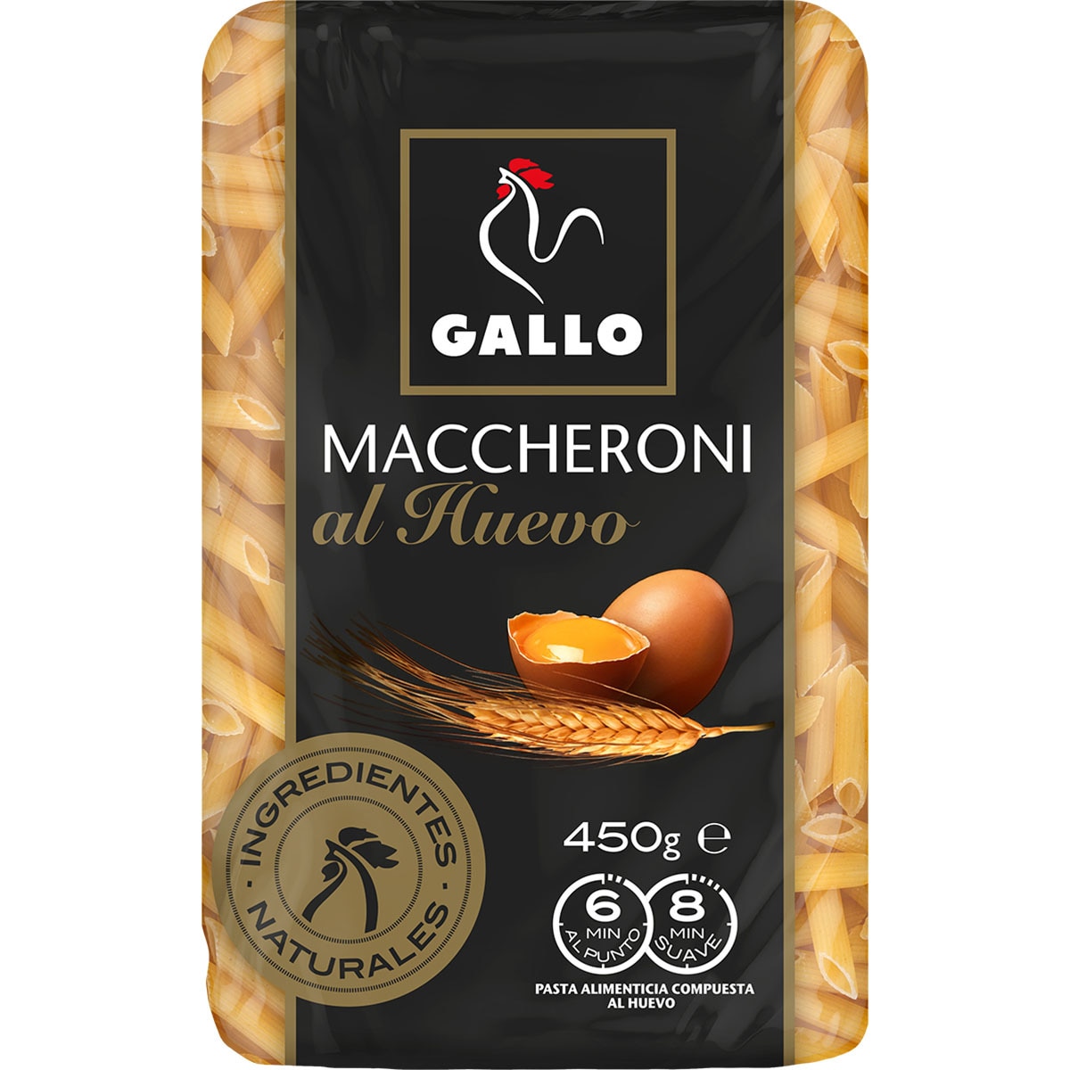 maccheroni al huevo paquete 450 g