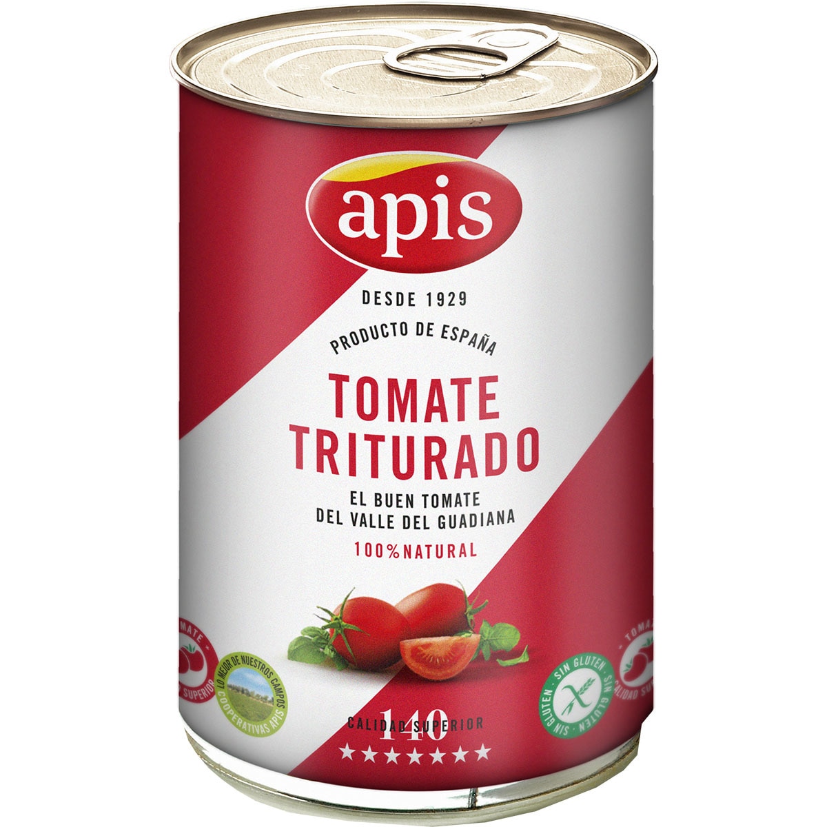 tomate natural triturado lata 400 g