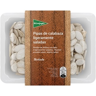 pipas de calabaza ligeramente saladas y tostadas sin gluten tarrina 150 g - El Corte Ingles
