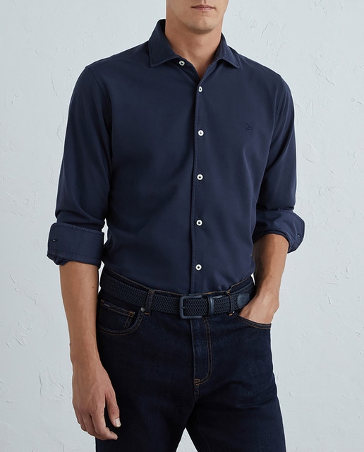 Imagen 0 de Camisa de punto de hombre manga larga