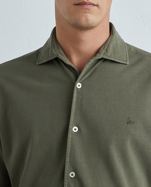 Imagen 0 de Camisa de punto de hombre manga larga