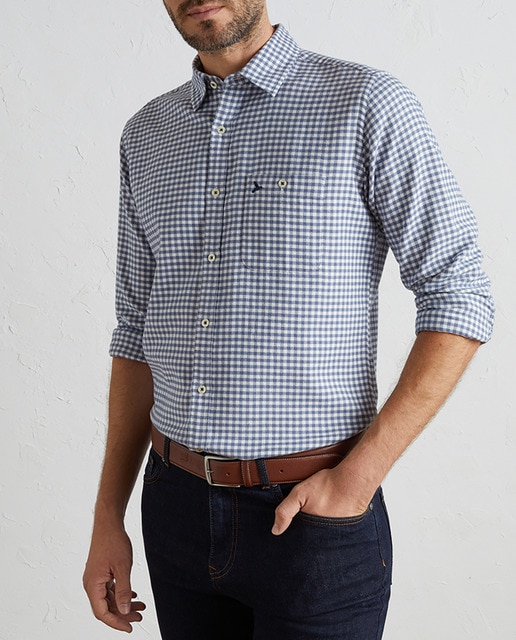 Imagen 0 de Camisa cuadros de viyela de hombre manga larga