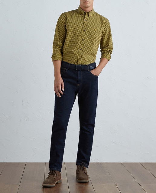 Imagen 0 de Camisa cuadros de popelín de hombre manga larga