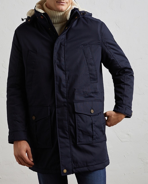 Imagen 0 de Parka  acolchada con capucha desmontable de hombre